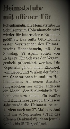 Braunschweiger Zeitung vom 14.4.18